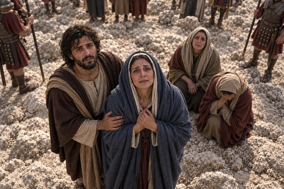A mother and the disciple look upward. John records the Savior’s care for them from the cross.