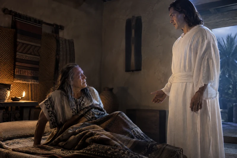 Benjamin sits up from his resting mat and listens to an angel.