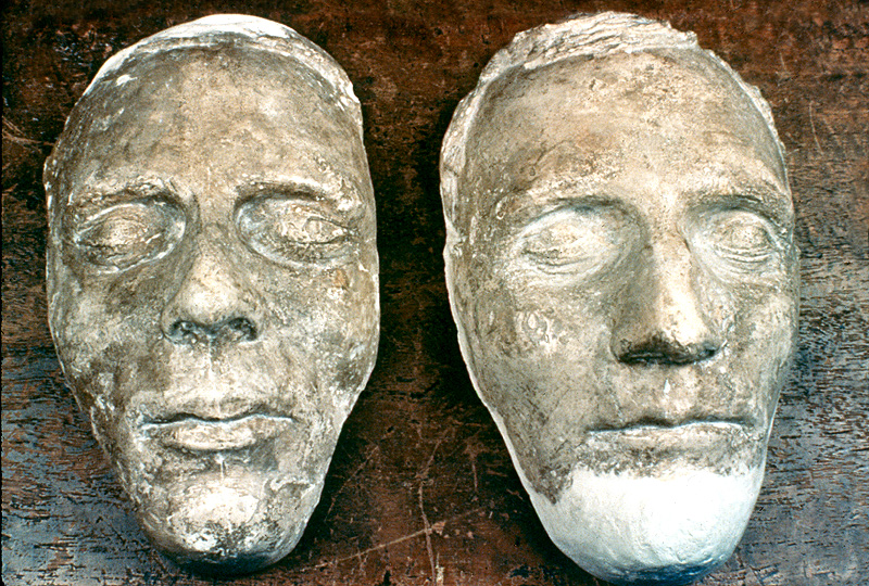 Joseph’s surviving face outline in Joseph’s cast at the left of the complete photograph