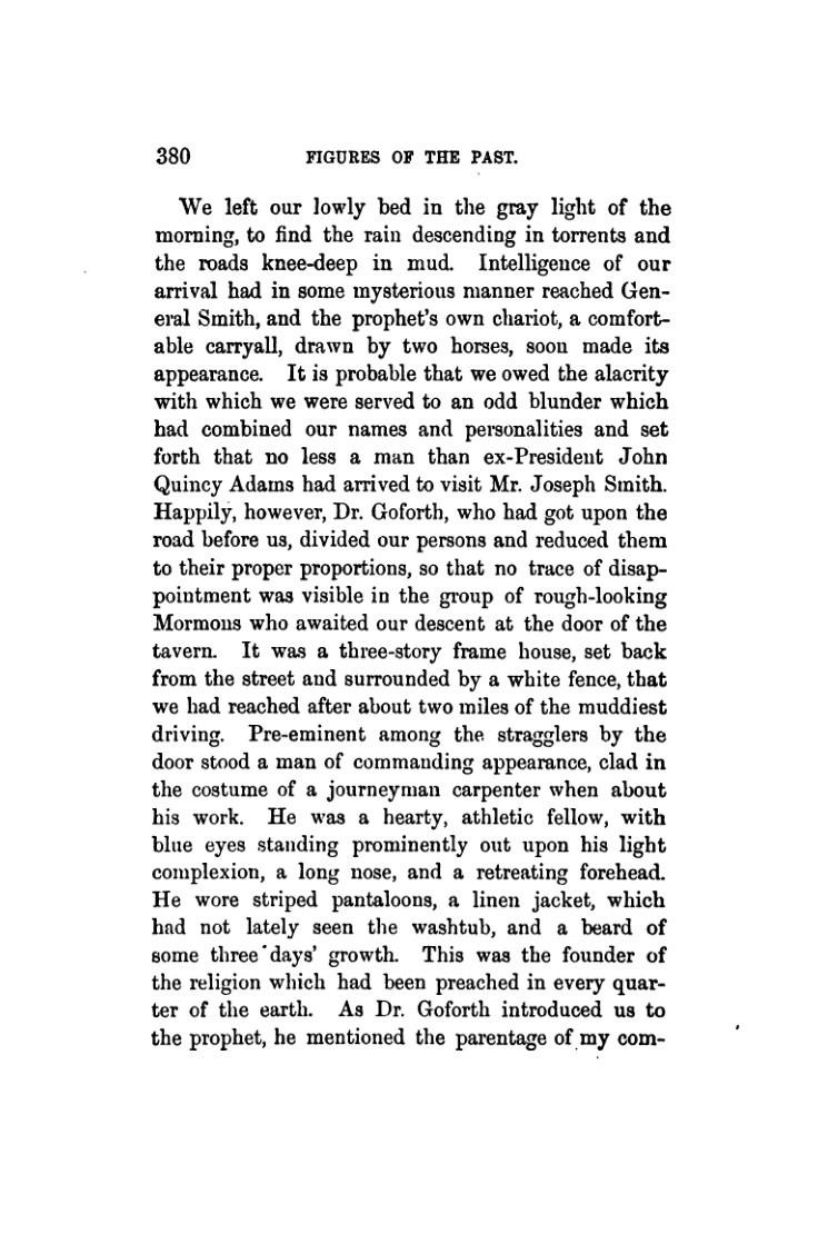 Josiah Quincy, Figures of the Past, 1883, printed p. 380. A later memoir, distinct from his May 1844 letter.