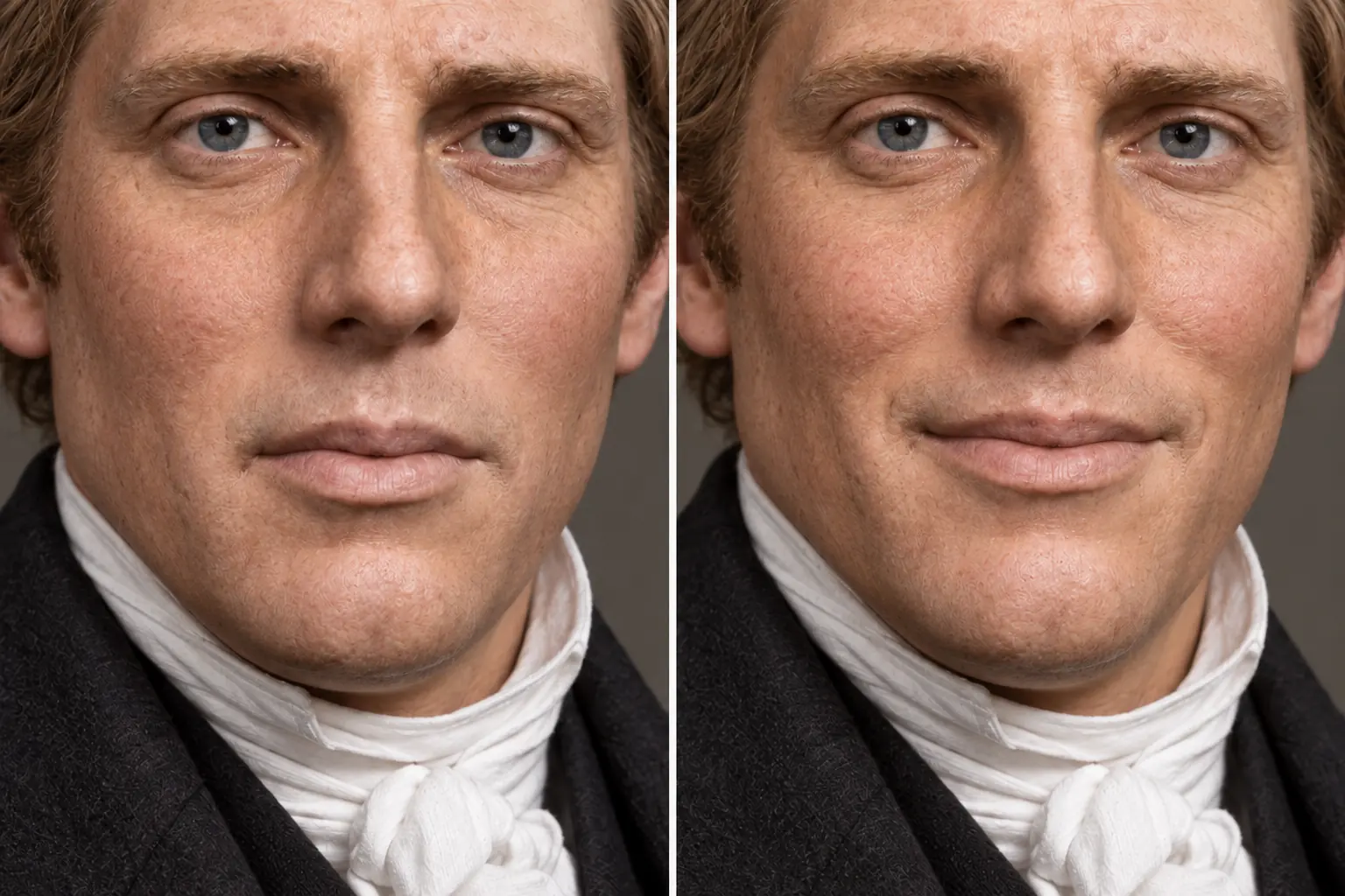 A small smile changes the face — newly made interpretive Joseph artwork