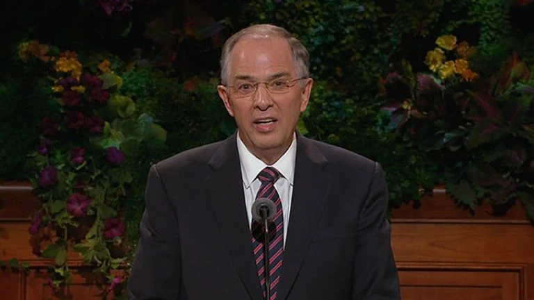 Elder Neil L. Andersen speaking in General conference · October 2014