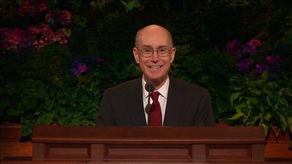 President Henry B. Eyring speaking in general conference